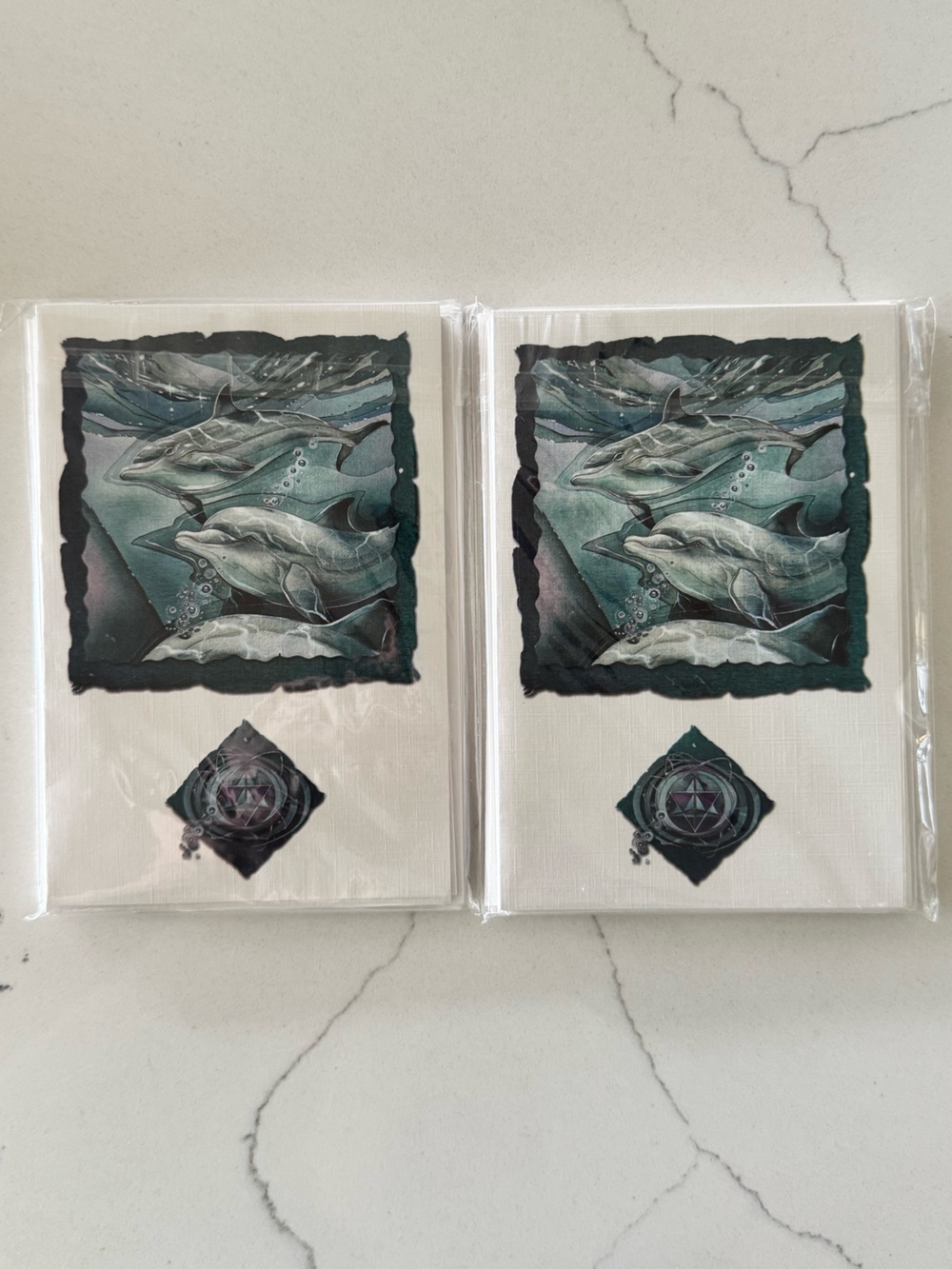 Dolphin Art Note Cards